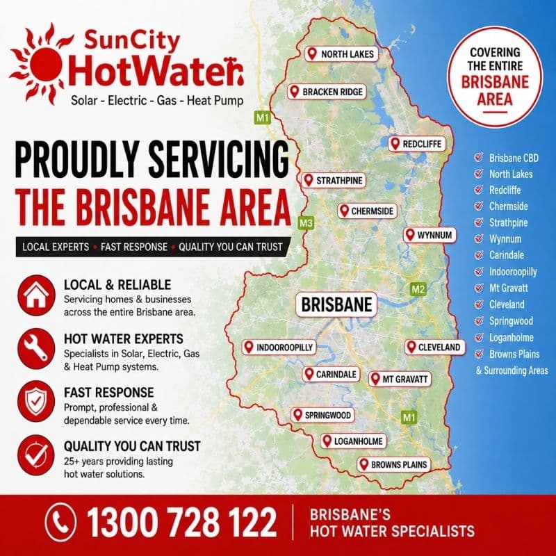 SunCity hot water repair technician in Brisbane City